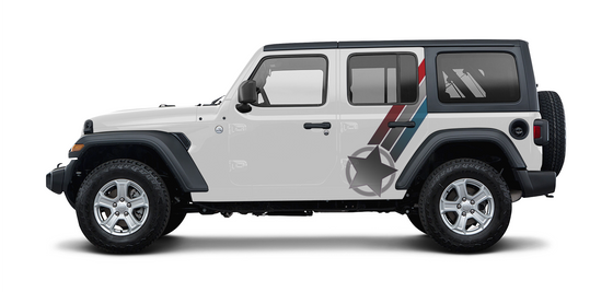 Jeep Star and Stripes Vehicle Graphic