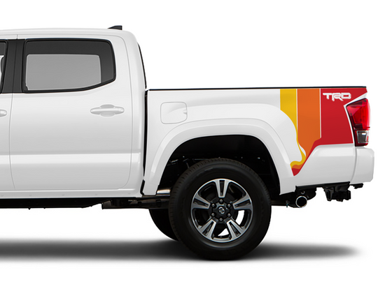 Tacoma Rear Red TRD Stripe Drip Graphic